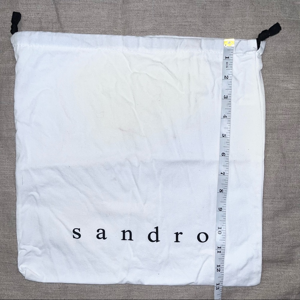 SANDRO Designer White Drawstring Dust Bag - Picture 7 of 7